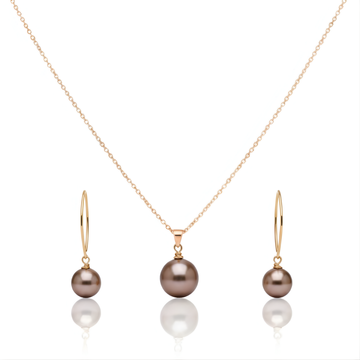 18K Gold Filled Hawaiian Pearl Set