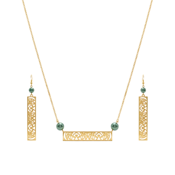 18K Gold Filled Hawaiian Pearl Set