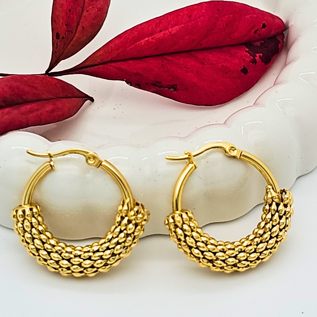 18K Gold Filled Hoop Earrings