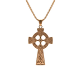 18K Rose Gold Filled Cross Pendant Necklace x 60cm