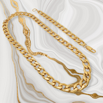 Load image into Gallery viewer, 18K Gold Filled Cuban Link Chain With Bracelet
