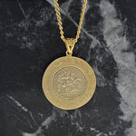 Load image into Gallery viewer, 18K Gold Filled Customized Tarnish Proof Full Sovereign Pendant Necklace
