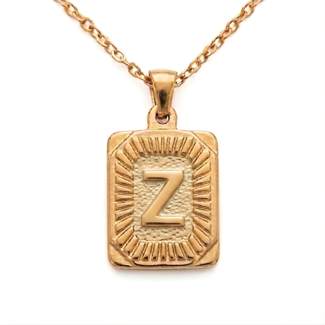 Alphabet Pendant Necklace A to Z