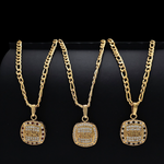 Load image into Gallery viewer, 18K Gold Filled Customized King Pendant Necklace
