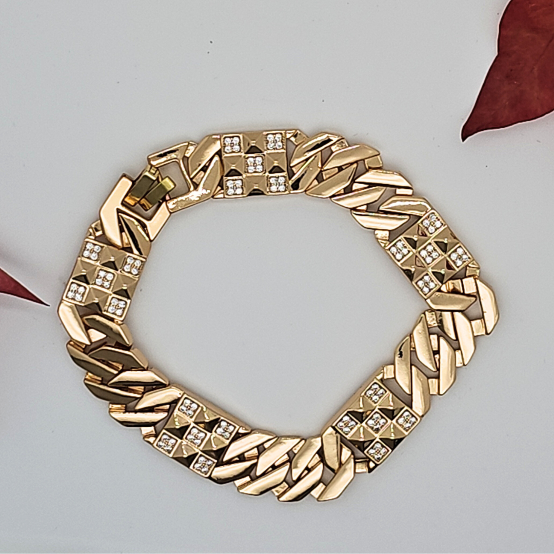 18K Rose Gold Filled Cubic Zirconia Bracelet