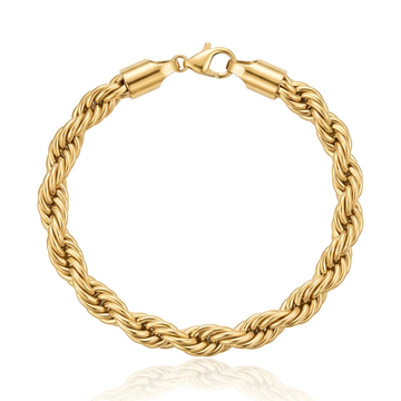 18K Gold Filled Rope Chain Bracelet x 22cm