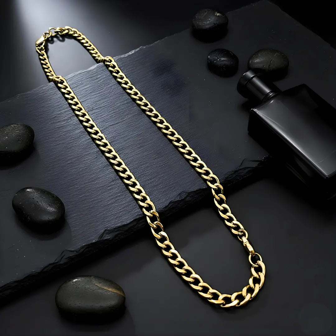18K gold filled Tarnish proof Cuban link chain
