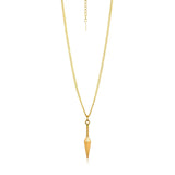 Kunai Pendant Necklace (Gold, Silver & Black Tone) – 60cm + 5cm Extension | Japanese Ninja-Inspired Statement Jewelry