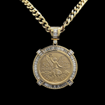 Load image into Gallery viewer, 14K Gold Filled 50 Peso Pendant Necklace
