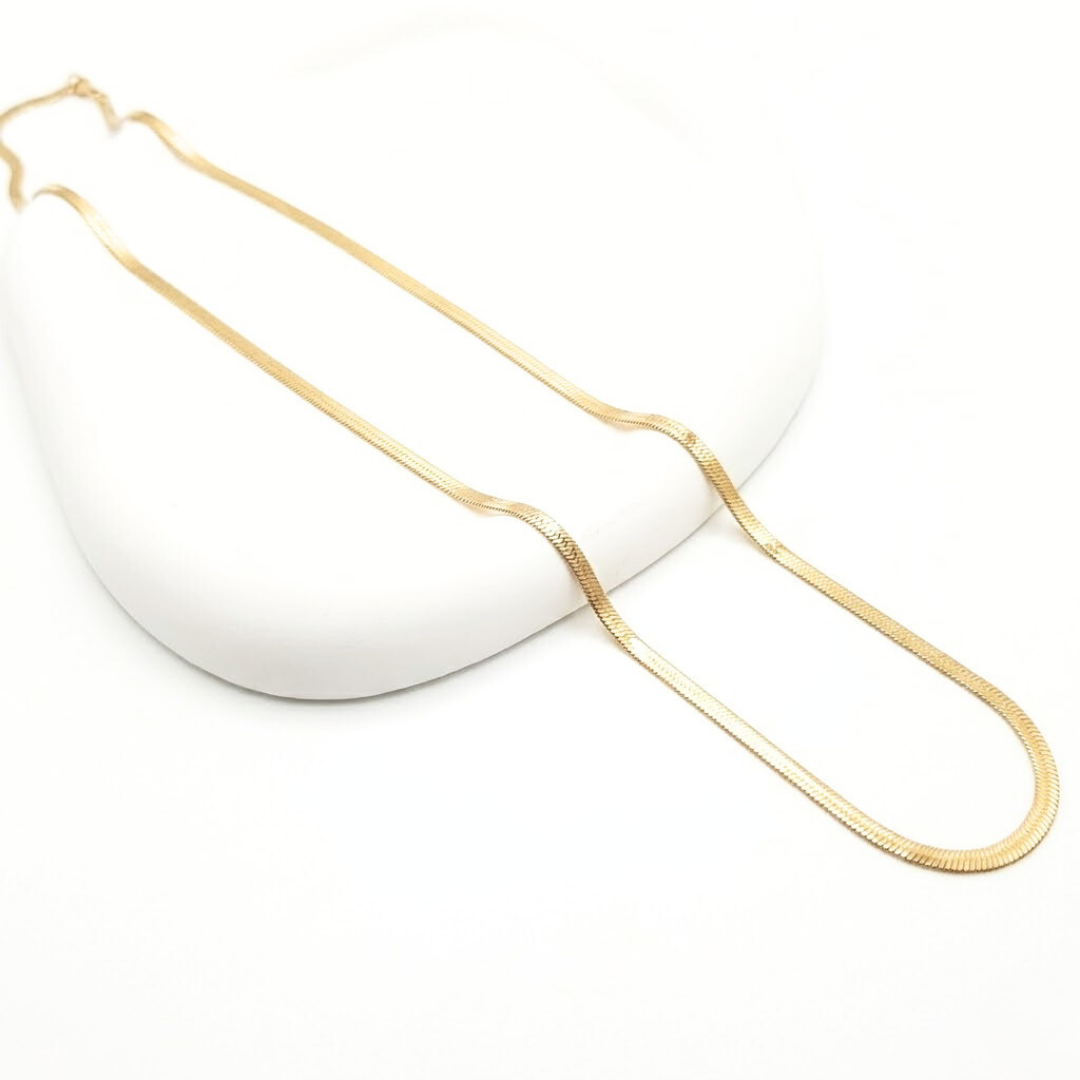 18K Gold Filled Snake Chain 60cm x 6mm