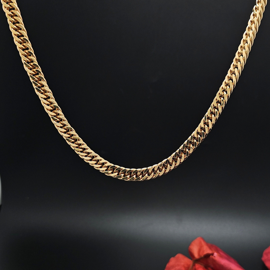 18K Rose Gold Filled Cuban Link Chain