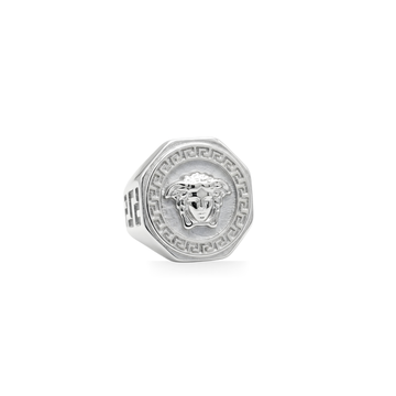 Silver Mythic Head Statement Ring – Bold Luxury Design for Men