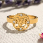 Load image into Gallery viewer, 18K Gold Filled Luxury-Inspired Diamond Ring for Women