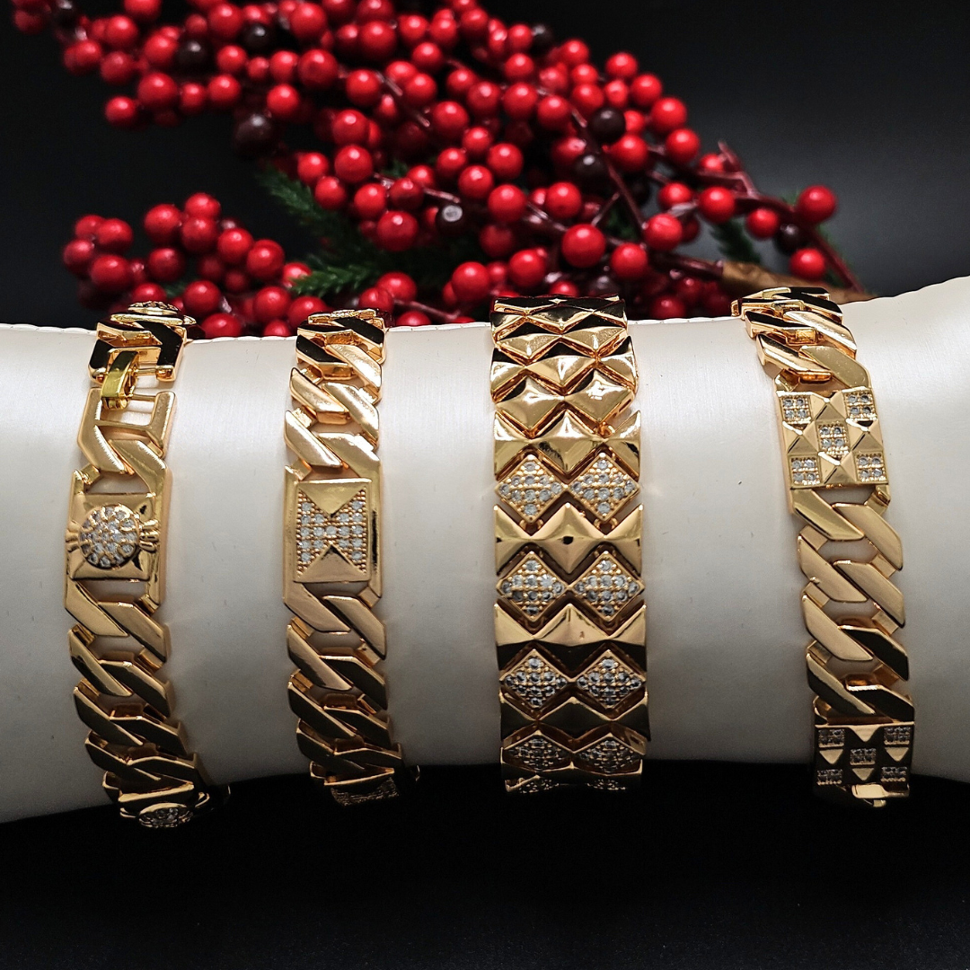 18K Gold Filled Bracelets with CZ