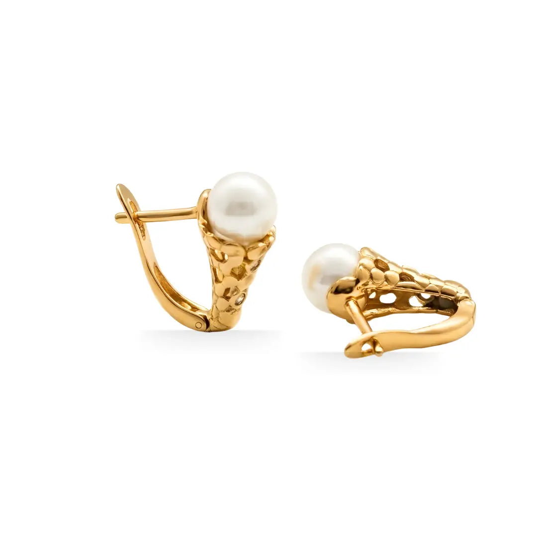 18K gold filled huggee earrings
