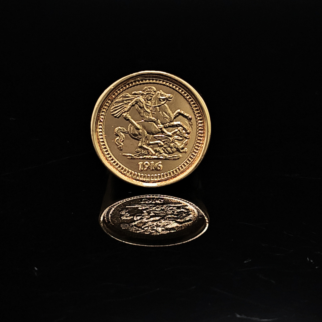 18K Gold Filled Sovereign Rings – Jadiez