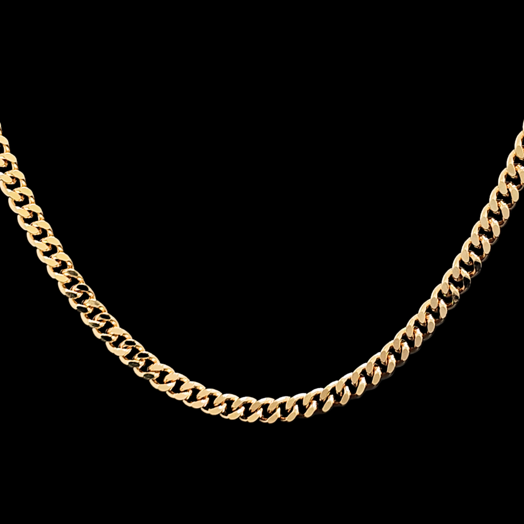 18K Rose Gold Filled Cuban Link Chain