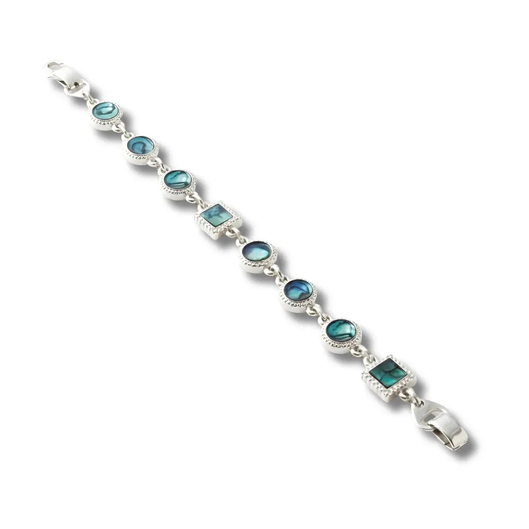 Silver Paua Shell Bracelet