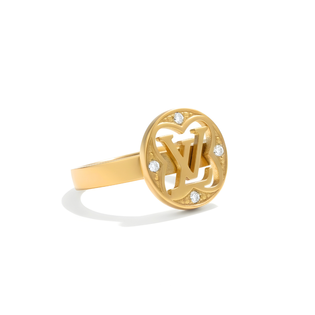 18K Gold Filled Luxury Statement Diamond Ring