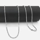 Gold & Silver Tone Round Box Chain Necklace (58cm) – Tarnish-Resistant Venetian Chain