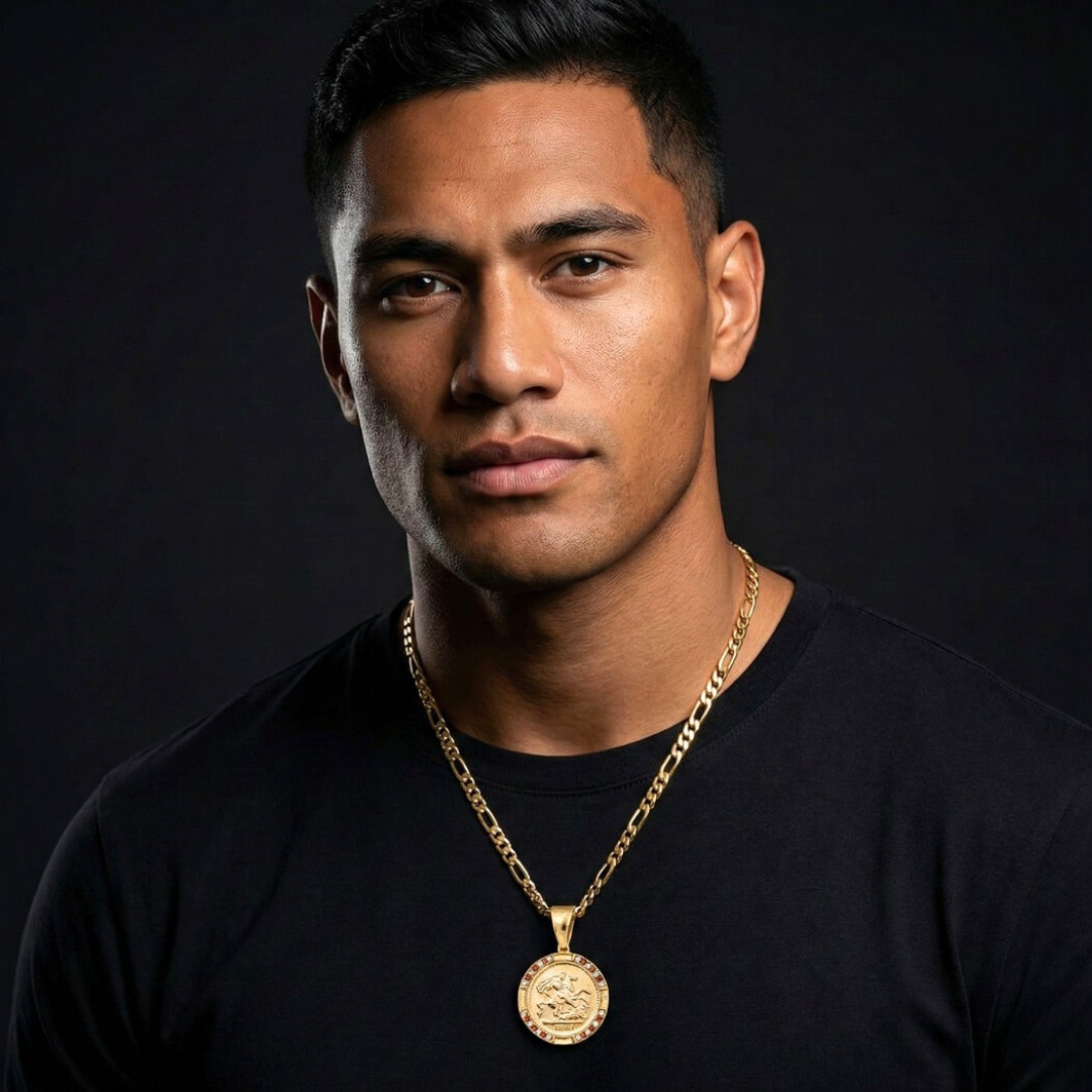 18K Gold Filled 1913 Sovereign Pendant Necklace