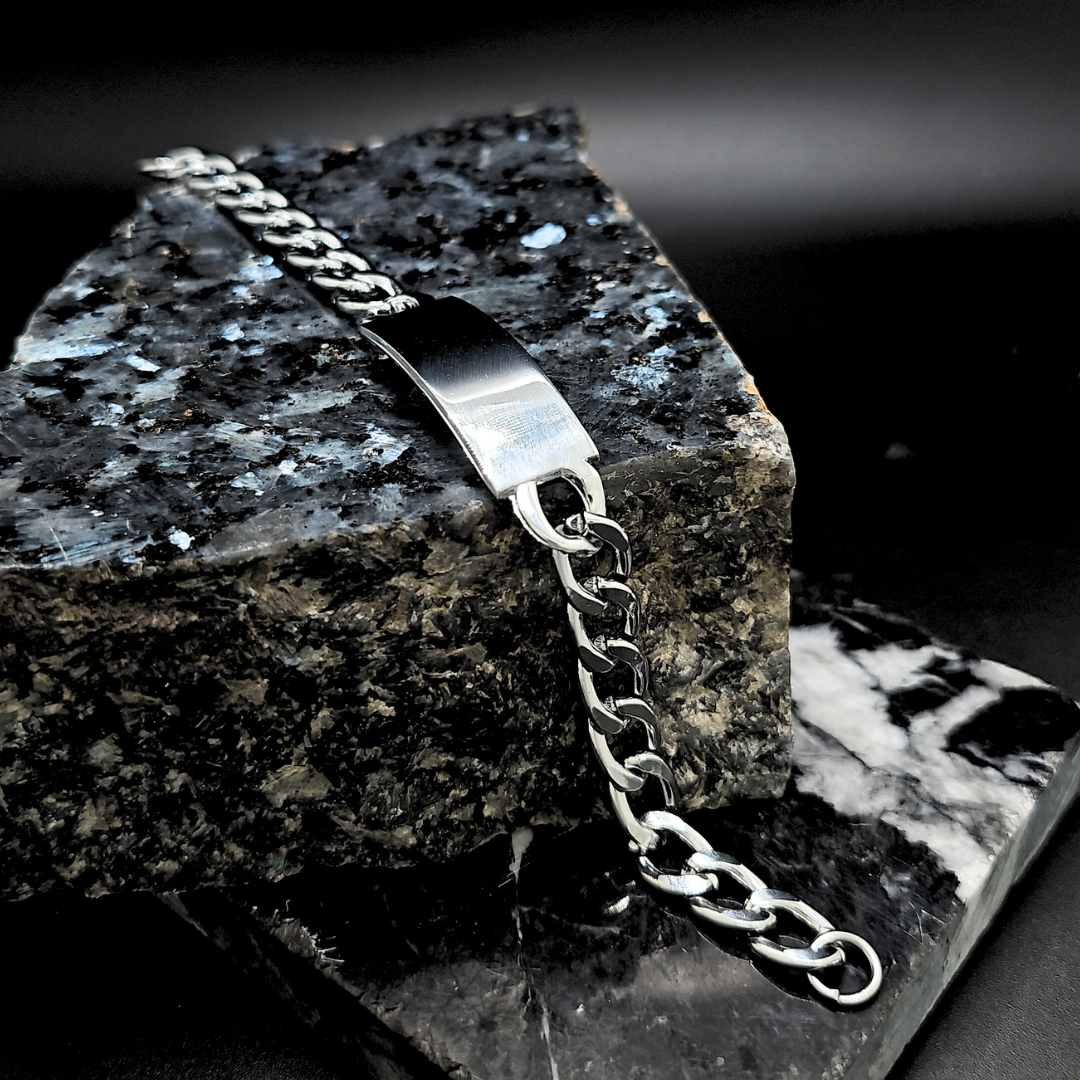 Stainless Steel Engravable ID Bracelet