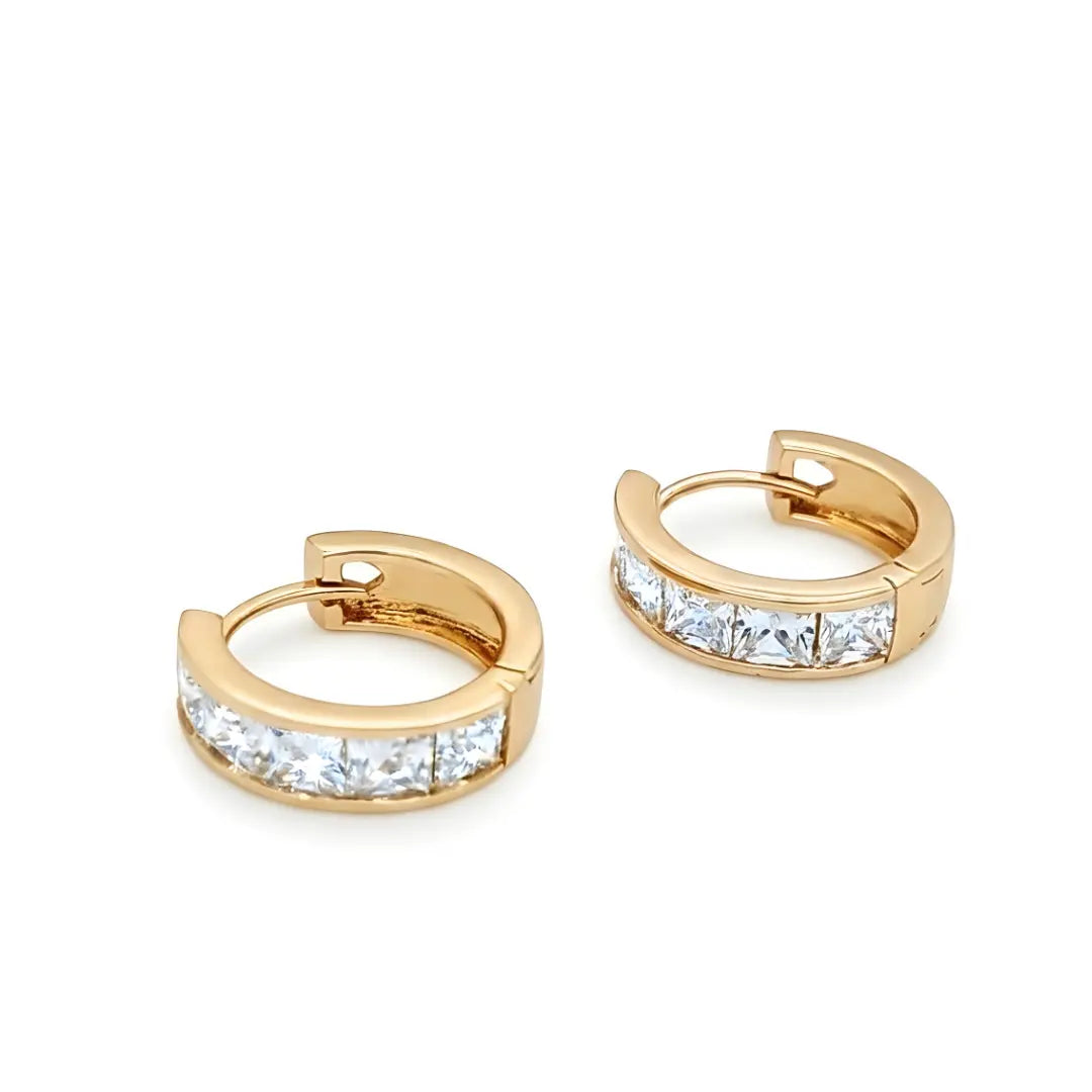 18K Gold Filled Huggie Earrings