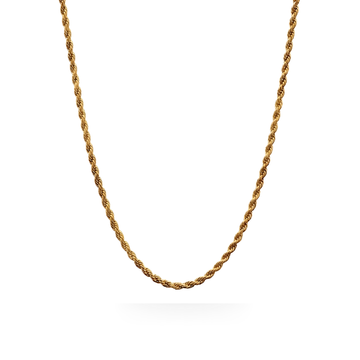 18K Gold Filled Rope Chain Necklace – 2mm 60cm