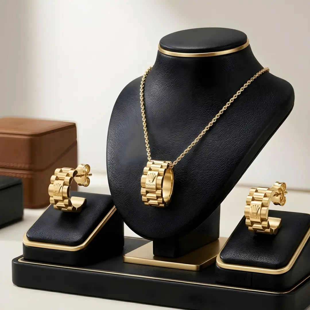 Women’s 18K Gold Filled Pendant and Earrings Set