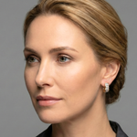 Load image into Gallery viewer, 18K Gold Filled Diamond Huggie Earrings