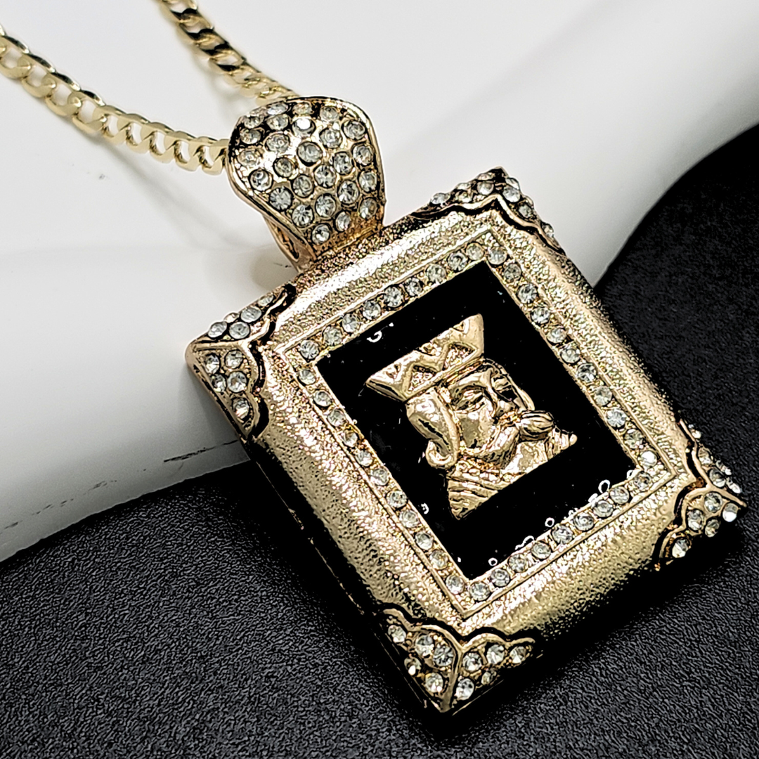 14K Gold Filled Frame Pendant Necklace