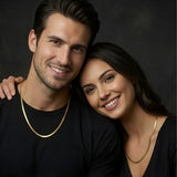 18K Gold Filled 60CM X 4MM Herringbone Chain Necklace for Men and Women -  Tarnish Proof Flat Snake Chain