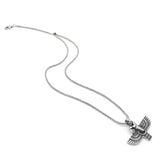 Faravahar Pendant Necklace – 60cm Box Chain Zoroastrian Symbol Jewelry