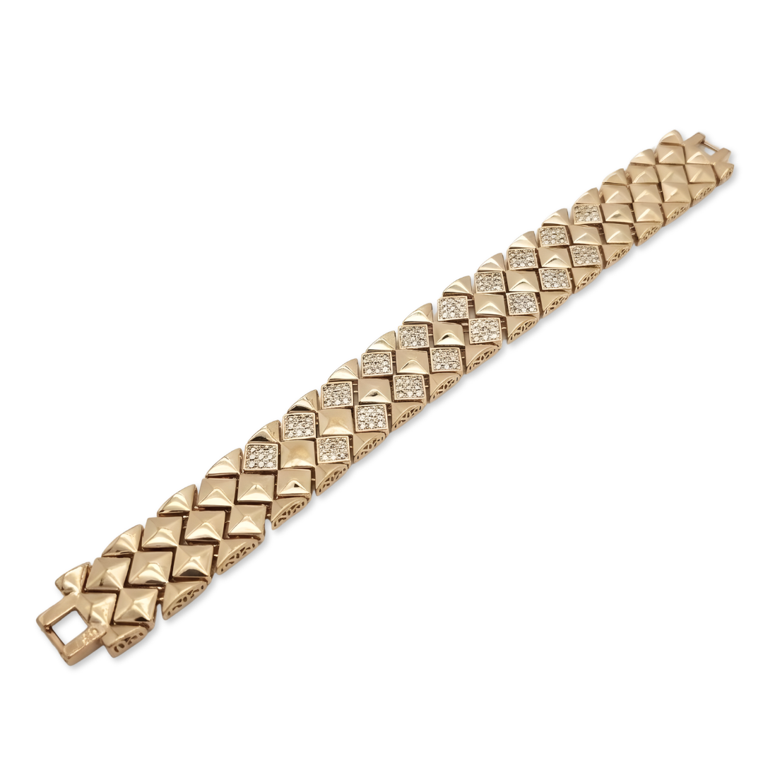 18K Rose Gold Filled Diamond Bracelet