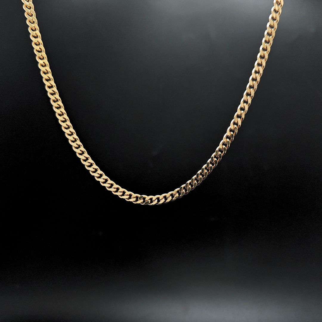 18K Rose Gold Filled Cuban Link Chain