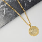 Load image into Gallery viewer, 18K Gold Filled Customized Tarnish Proof Full Sovereign Pendant Necklace
