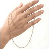 18K Gold Filled 58CM x 5MM Mariner Chain Necklace