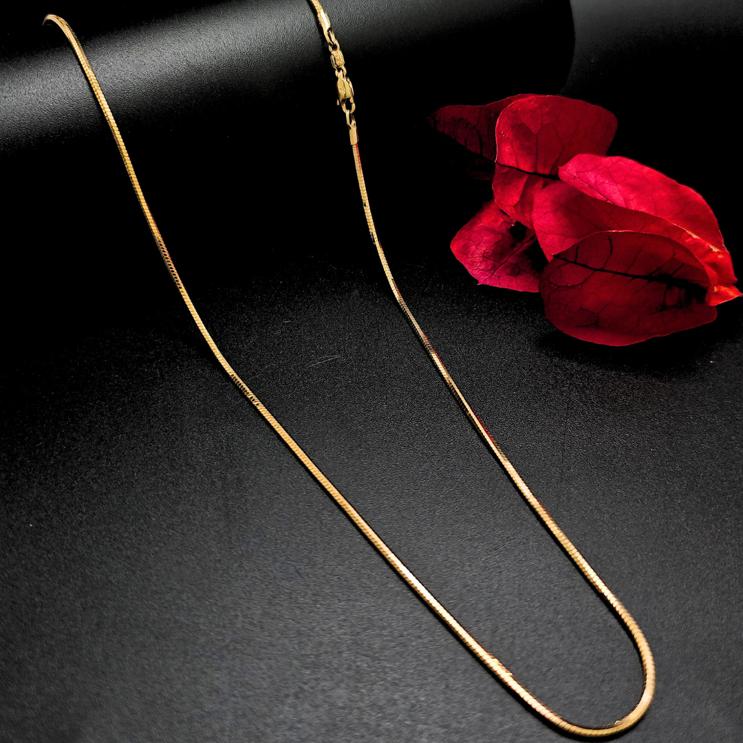 18K Gold Filled Sleek Snake Chain.