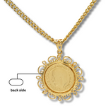 Load image into Gallery viewer, 18K Gold Filled Tarnish Proof Sovereign Pendant Necklace
