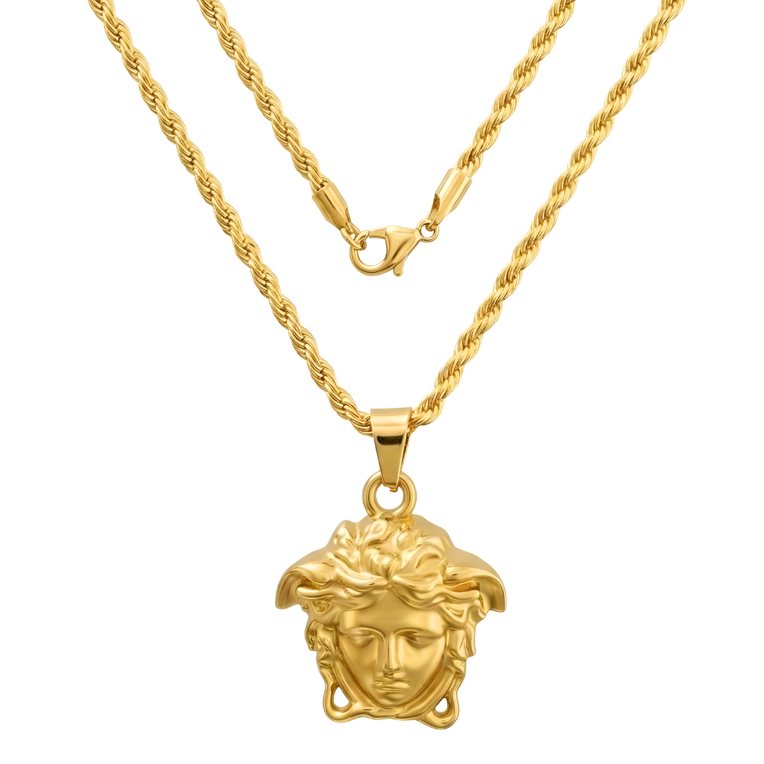 18K Gold Filled Men's Pendant Necklace