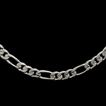 Load image into Gallery viewer, Silver Rhodium Plated Tarnish Proof Figaro Chain
