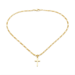 Load image into Gallery viewer, 14K Gold Filled Cross Pendant Necklace