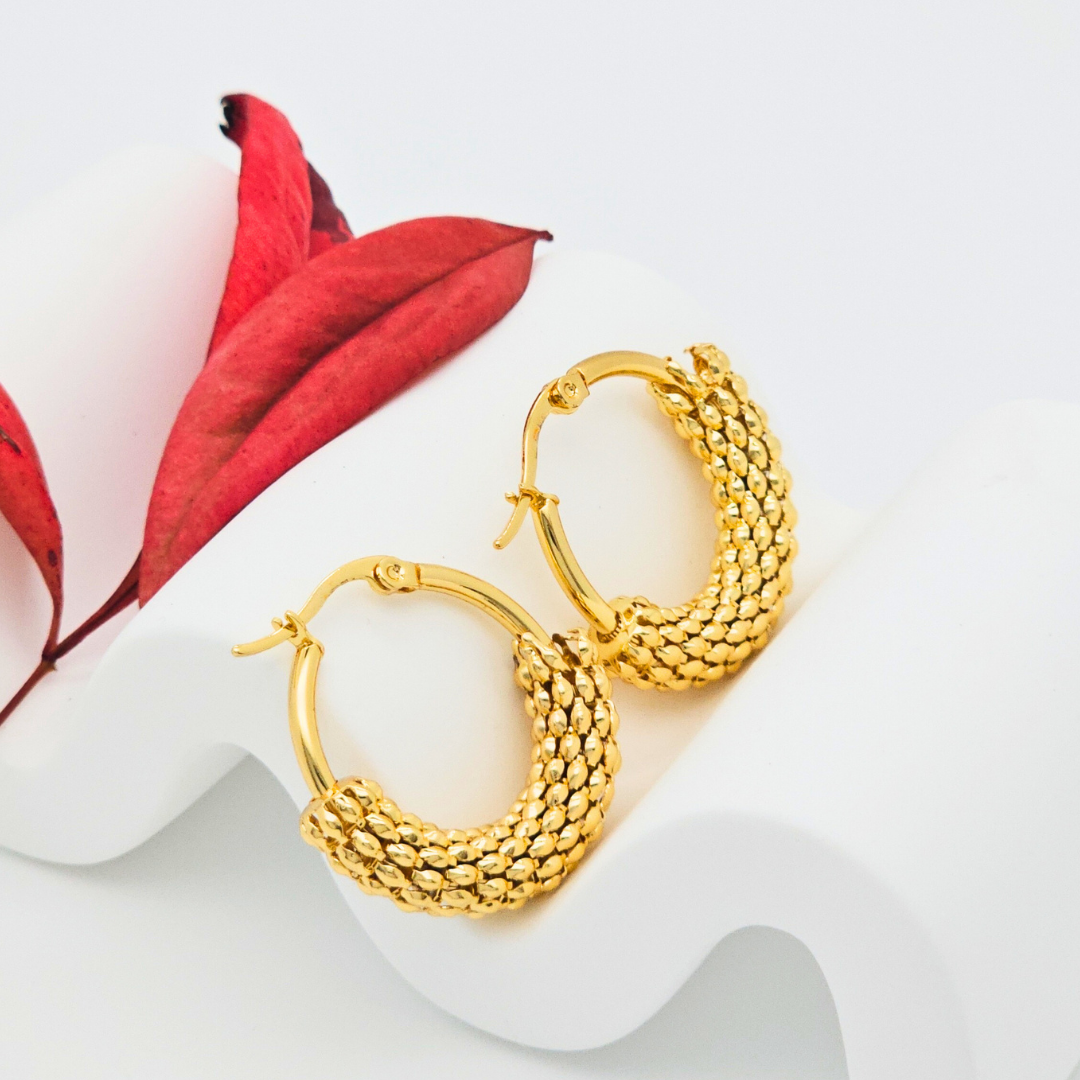 18K Gold Filled Hoop Earrings