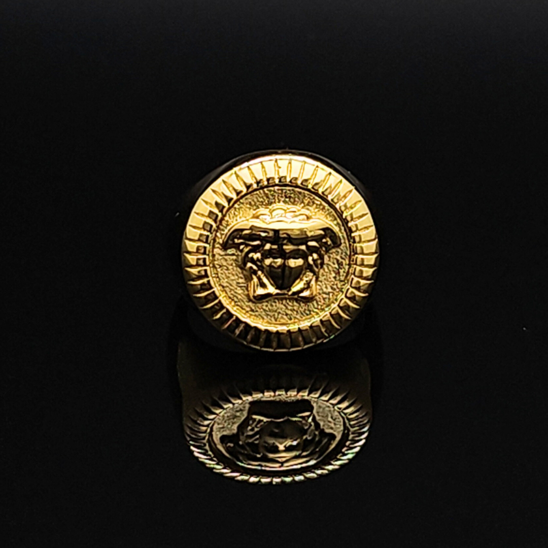 Gold Mythic Head Premium Ring – Bold Luxury Statement Jewelry for Men