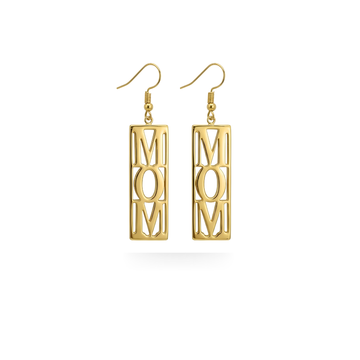 18K Gold Filled Mom Earrings