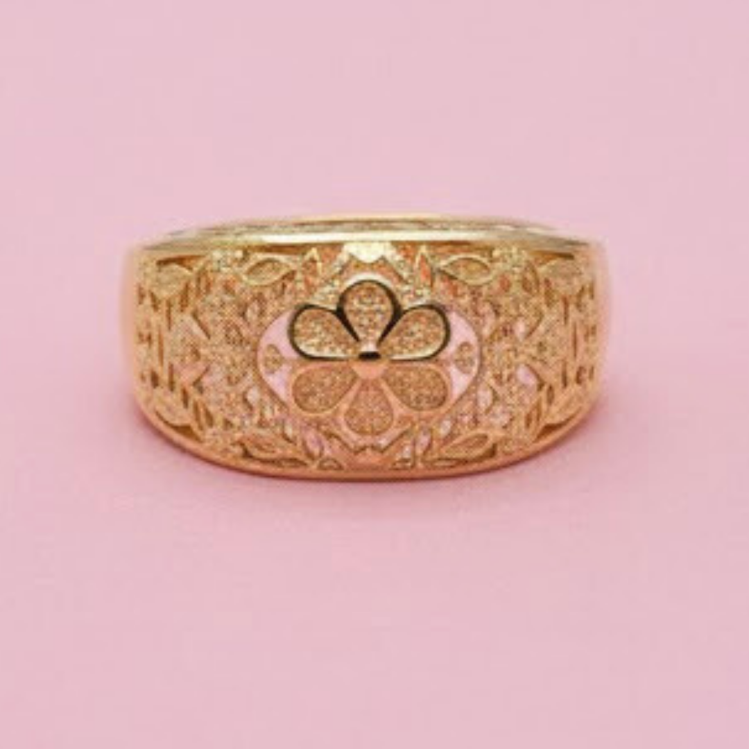 18K Gold Filled Tarnish Proof Filigree Ring