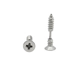 Men’s Silver Screw Design Stud Earrings 24mm – Tarnish-Proof Industrial Hardware Post Earrings for Men
