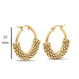 18K Gold Filled Classic Hoop Earrings – 20mm Polished Lightweight Everyday Hoop Earrings for Women