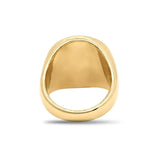 18K Gold Filled Mythic Head Premium Ring – Sculpted High-Relief Figural Statement Signet for Men
