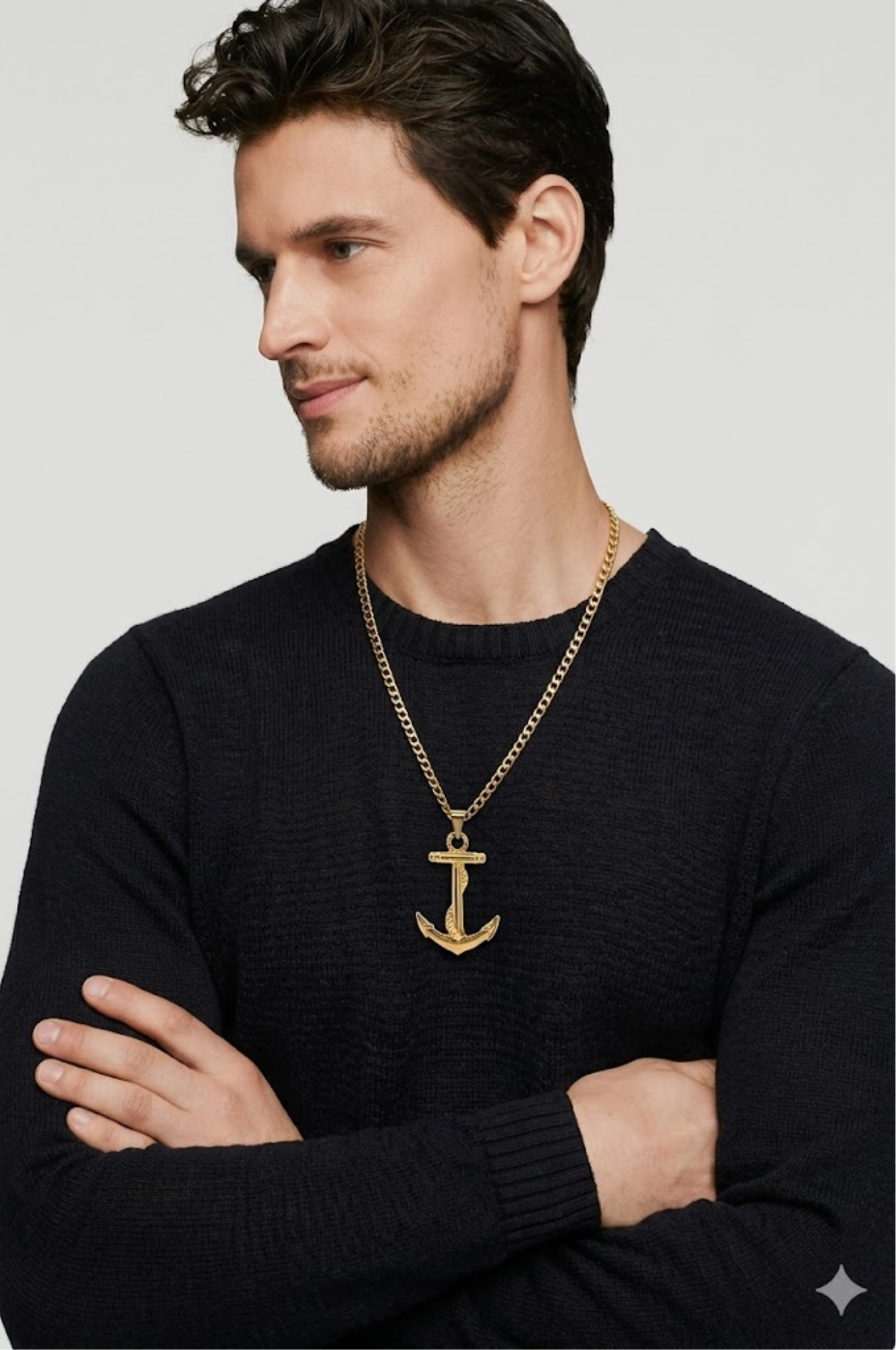 18K Gold Filled Tarnish Proof Anchor Necklace